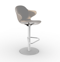 SAINT TROPEZ Stool with plastic seat shell