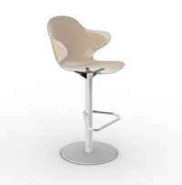 SAINT TROPEZ Stool with plastic seat shell