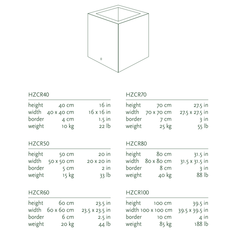 CUBIC Vaza za sadnju
