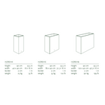 RECTENGULAR Visoke posude za sadnju