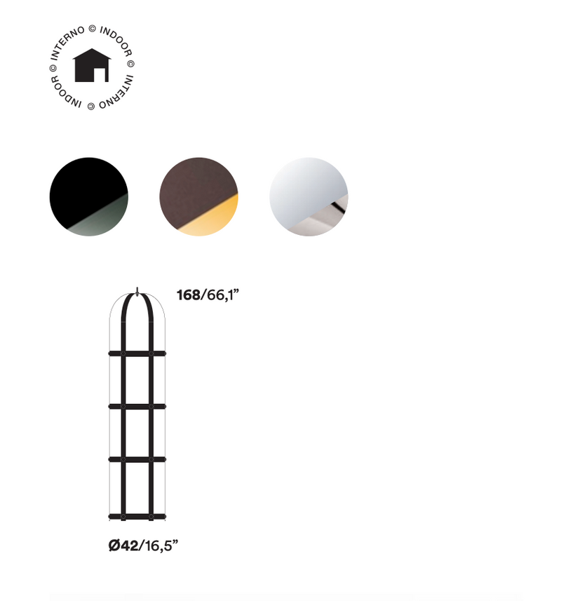 LA GABBIA Regal od čelika i aluminija