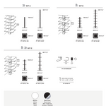 PTOLOMEO X4 Free standing 360° revolving steel bookcase.