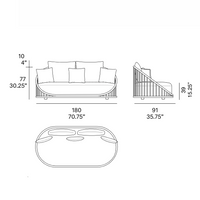 CASK Love Seat Sofa