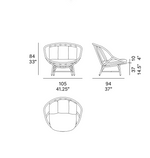 ARMADILLO Ležeća stolica