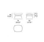 ARMADILLO Stolac za noge