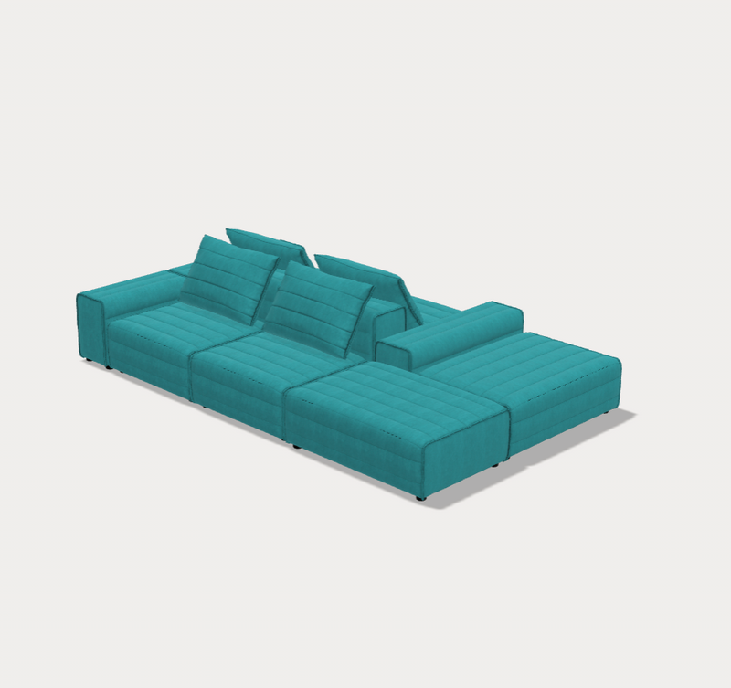 SAMET F - Modular Sofa with cushions