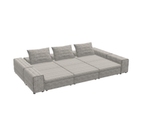 SAMET LOW A - Modular Sofa with cushions