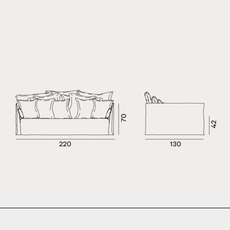 GHOST 16 Sofa s jastucima