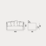 GHOST 10 Sofa with cushions