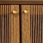 ELAN TV ormarić s 3 vrata od furnira i drva oraha