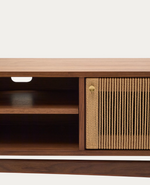 ELAN TV ormarić s 3 vrata od furnira i drva oraha