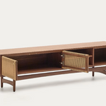 ELAN TV ormarić s 3 vrata od furnira i drva oraha