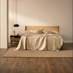 ELAN krevet od furnira i punog oraha za madrac veličine 160 cm