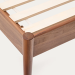 ELAN bed in veneer and solid walnut wood (180 cm matress)