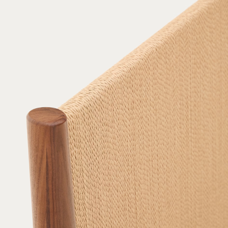 ELAN bed in veneer and solid walnut wood (180 cm matress)