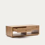 ALGUEMA stolić za kavu 2 ladice u hrastovom furniru