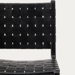 CALIXTA stolica od kože i punog mahagonija