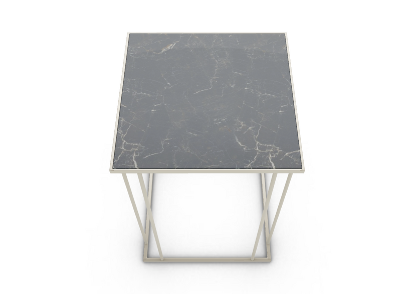 RENEE Squarish stolna garnitura na metalnoj podlozi