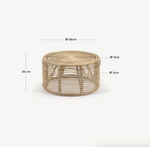 KOHANA Okrugli stolić od ratana s prirodnom završnom obradom Ø 66 cm