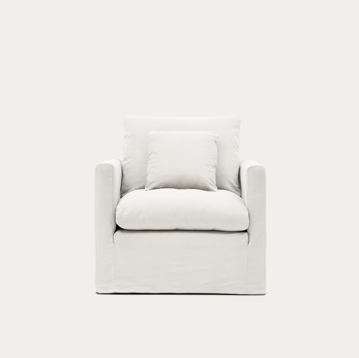 NORA  armchair with a removable cover