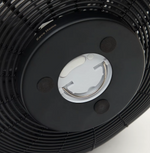 SARANELLA Large portable table lamp made of artificial rattan in brown