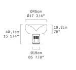 AELLA T 45 OPENWORKED Table lamp
