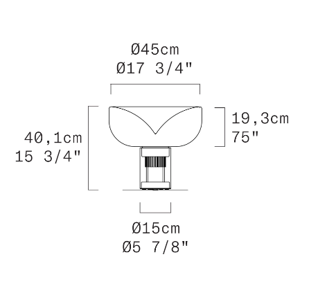 AELLA T 45 OPENWORKED Table lamp