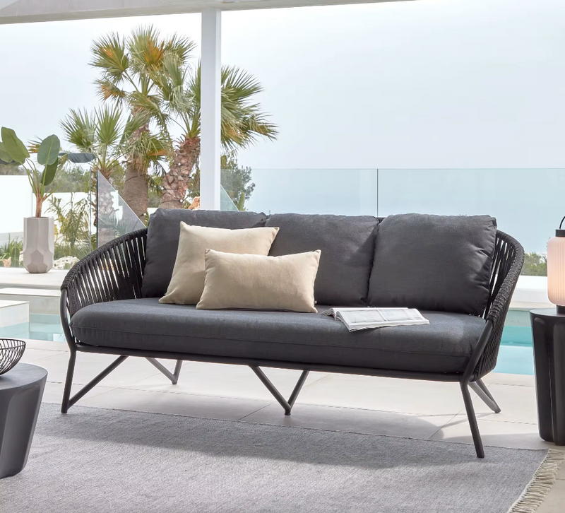 BRANZIE Trosjed Branzie trosjed u smeđoj konopi, 180 cm