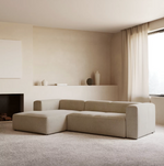 BLOK trosjed s ležaljkom na lijevoj strani u bež boji, 300 cm