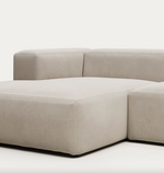 BLOK trosjed s ležaljkom na lijevoj strani u bež boji, 300 cm