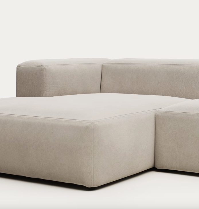 BLOK trosjed s ležaljkom na lijevoj strani u bež boji, 300 cm