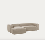 BLOK trosjed s ležaljkom na lijevoj strani u bež boji, 300 cm