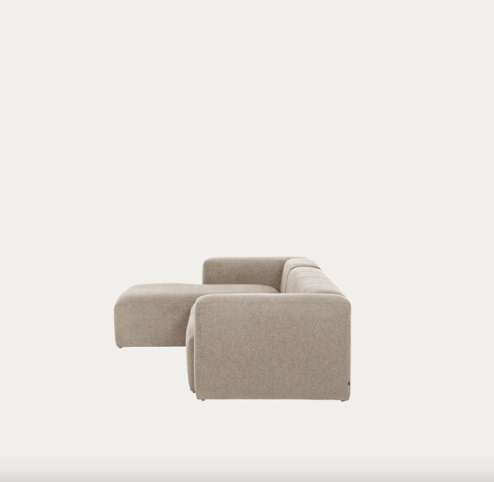 BLOK trosjed s ležaljkom na lijevoj strani u bež boji, 300 cm