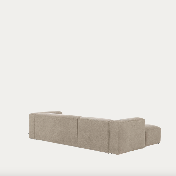 BLOK trosjed s ležaljkom na lijevoj strani u bež boji, 300 cm