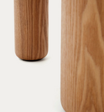 MAILEN Okrugli stol od jasenovog furnira s prirodnom završnom obradom, Ø 120 cm