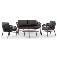 NETA Outdoor set of one sofa, two armchairs and coffee table