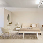 SHAPE Klupa presvučena kožom s džepovima za časopise