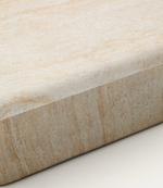 DRASI stolić za kavu od cementa s efektom travertina 140 x 70 cm