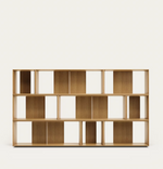 LITTO Set od 9 modularnih regala od drvenog furnira