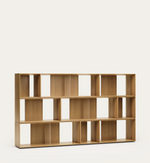 LITTO Set od 9 modularnih regala od drvenog furnira
