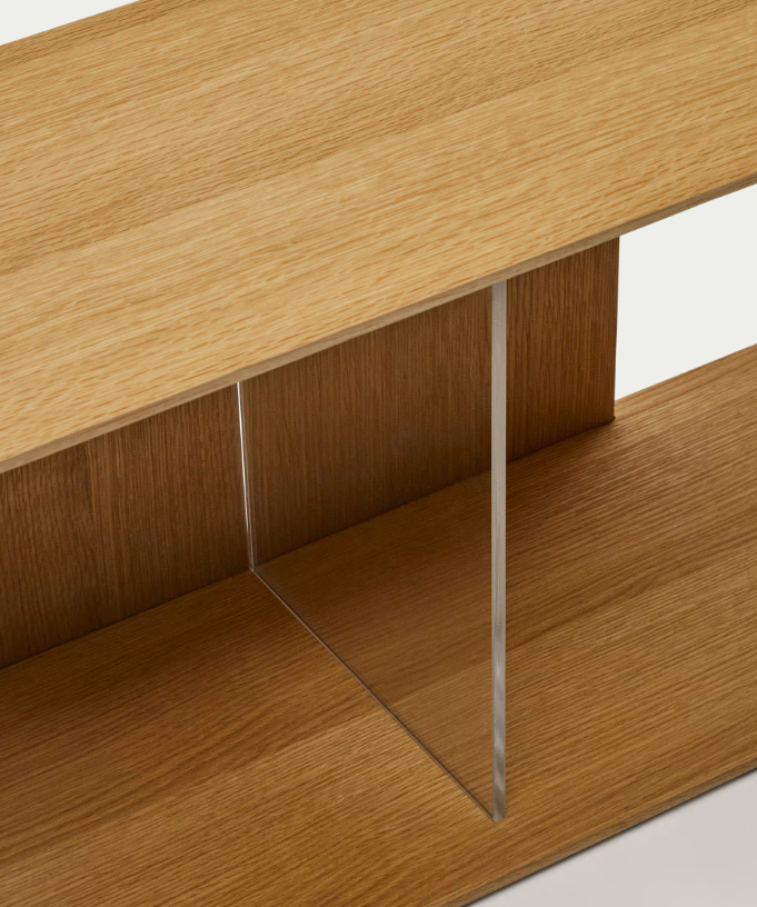 LITTO Set od 9 modularnih regala od drvenog furnira