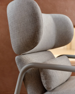 INARI Armchair in steel with painted finish