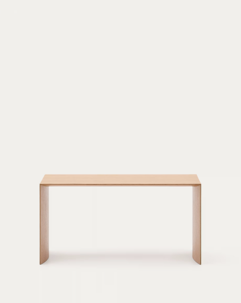 LITTO Stolić za kavu od hrastovog furnira u prirodnoj boji, 90 x 45 cm