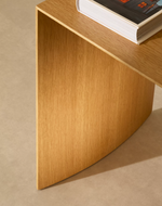 LITTO Stolić za kavu od hrastovog furnira u prirodnoj boji, 90 x 45 cm