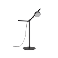 OREY black metal table lamp with multi-position spotlight