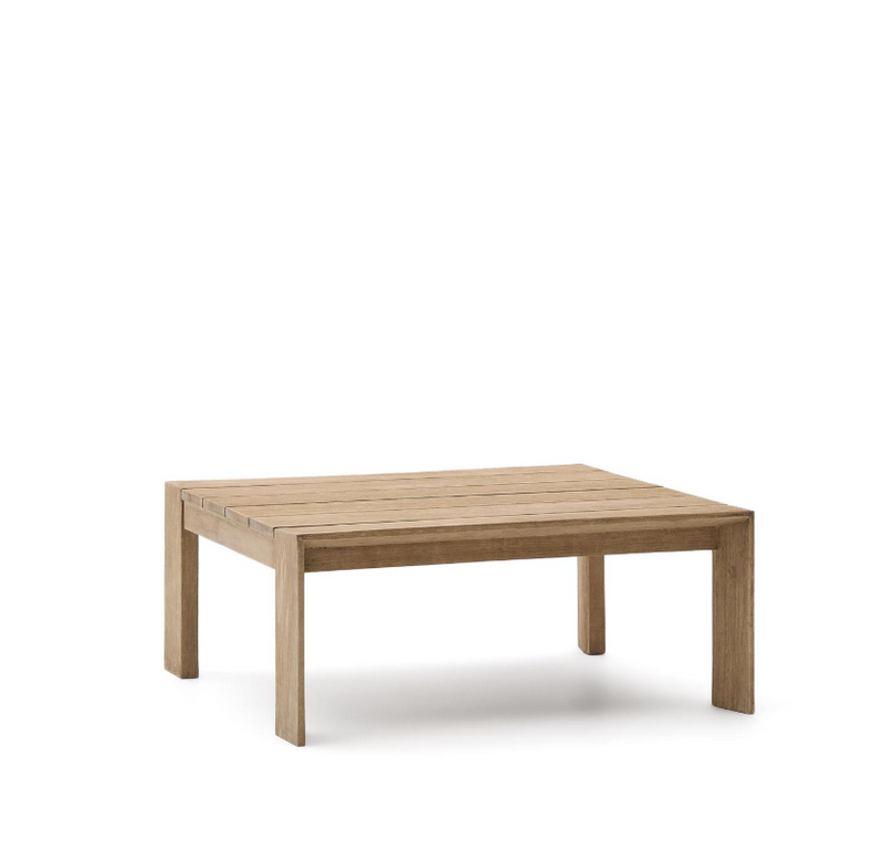 AMBRA Coffee table in solid acacia wood with light finish, 83 cm