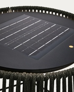 ALDET Vanjska solarna podna svjetiljka u zelenom užetu Ø46cm