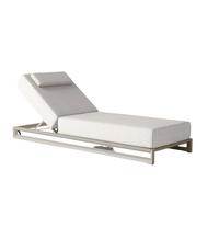 NUBES Single sunlounger with wheels