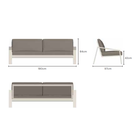 PULVIS Outdoor sofa 2 seater