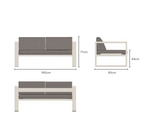 DELAZ Outdoor sofa 2 seater